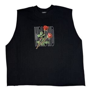 Boohoo Man Size Large Oversized Boxy Rose Tank Muscle Tee